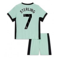 Camisa de time de futebol Chelsea Raheem Sterling #7 Replicas 3º Equipamento Infantil 2023-24 Manga Curta (+ Calças curtas)